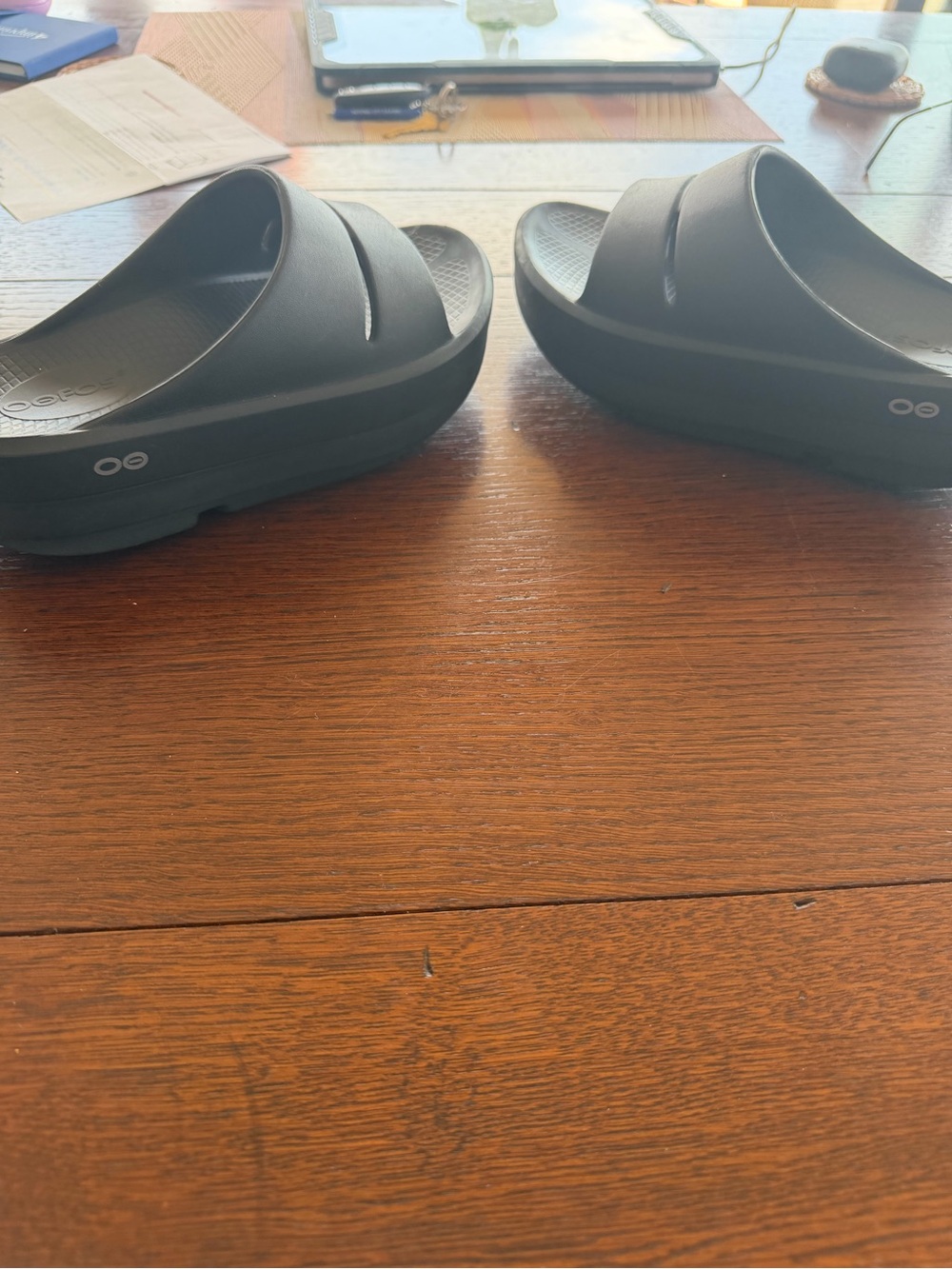 OOFOS Black Women's Slide Sandals - Picture 6 of 6